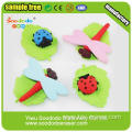 3D Hot Sale Red Beetle or Ladybug Shapes Erasers